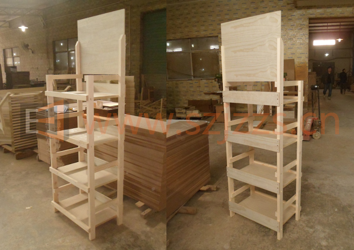 木制展示架組裝