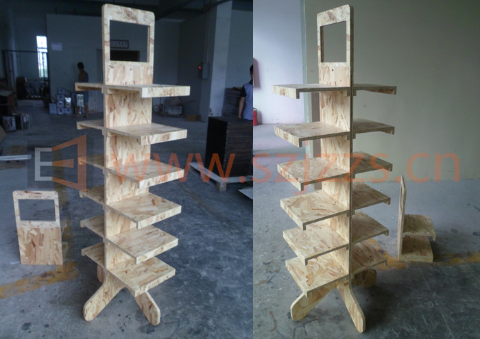 木制帽子展示架效果 木制帽子展示架效果